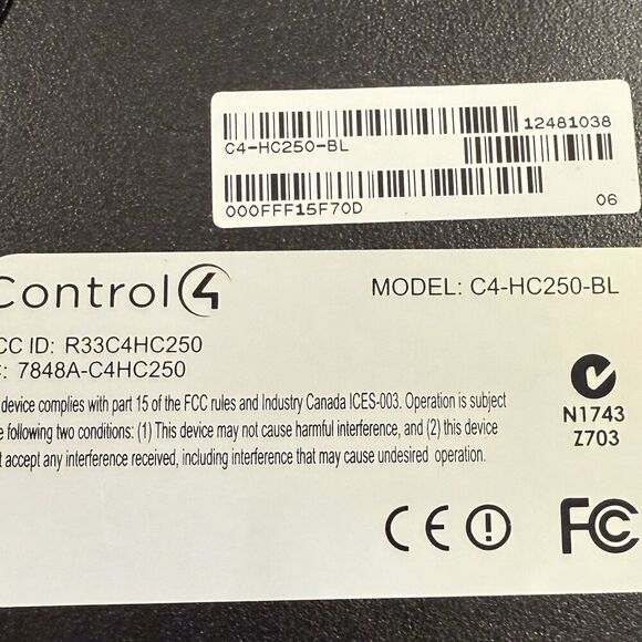 Lot of 3 Control4 HC250 Controllers – All Power On, Tested, No Cords - Picture 8 of 11